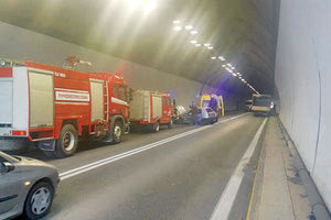 Τροχαίο μέσα στη σήραγγα Χερσονήσου