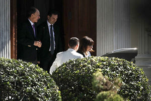 Στο Προεδρικό Μέγαρο βρέθηκε χθες το μεσημέρι  η νέα εκλεγμένη Πρόεδρος της Δημοκρατίας, Κατερίνα Σακελλαροπούλου