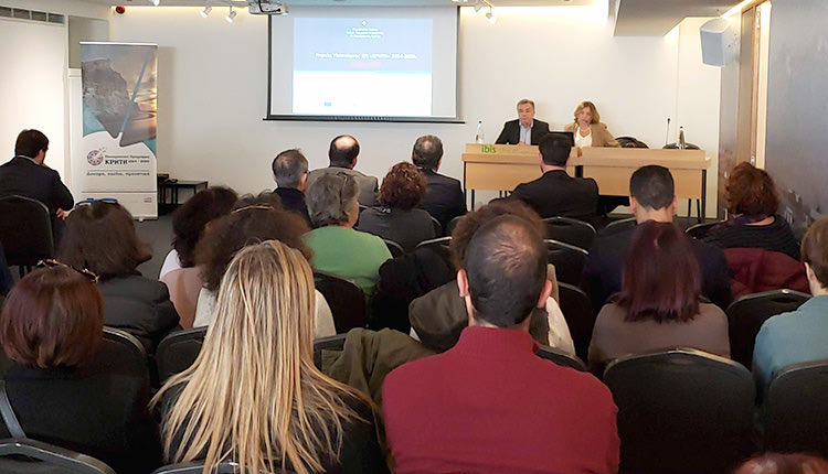 Ο Περιφερειάρχης Κρήτης Σταύρος Αρναουτάκης στο πλαίσιο παρουσίασης δράσεων του Περιφερειακού Προγράμματος Κρήτης