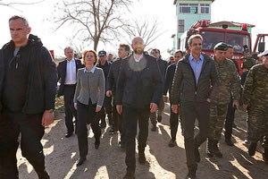 ο πρωθυπουργός, Κυριάκος Μητσοτάκης από τον Εβρο.