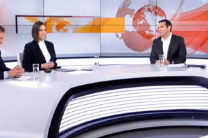 ο πρόεδρος του ΣΥΡΙΖΑ, Αλέξης Τσίπρας, σε συνέντευξή του χθες στο Mega Chanel