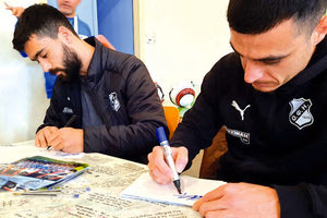 Οι Τσιλιανίδης, Μαρινάκης υπογράφουν αυτόγραφα στους μαθητές του Γυμνασίου Κρουσώνα