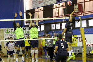 Φάση από τον 2ο ημιτελικό των ανδρών ανάμεσα στον Ηρόδοτο και τους Ν. ΟΠΕΡ