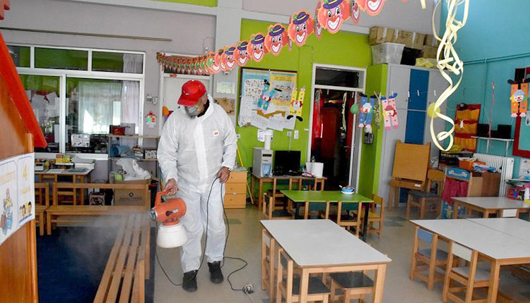 απολύμανση στα σχολεία