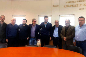 Συνάντηση με τον δήμαρχο Μαλεβιζίου Μενέλαο Μποκέα, είχε αντιπροσωπεία της διοίκησης του Ερασιτέχνη ΟΦΗ