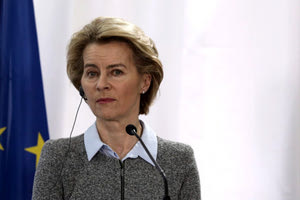 Η πρόεδρος της Ευρωπαϊκής επιτροπής Ούρσουλα φον ντερ Λάιεν