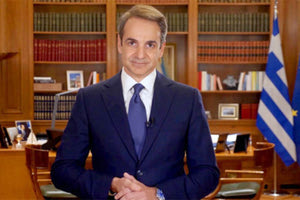 ο πρωθυπουργός Κυριάκος Μητσοτάκης στο πλαίσιο του διαγγέλματος του