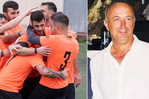 Οι πάικτες και ο πρόεδρος της Τριτωνίας κ. Τζόρβας