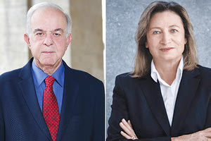 Ο δήμαρχος Ηρακλείου Βασίλης Λαμπρινός και η πρόεδρος της ΔΕΠΑΝΑΛ κ. Ευαγγελία Σχοιναράκη-Ηλιάκη