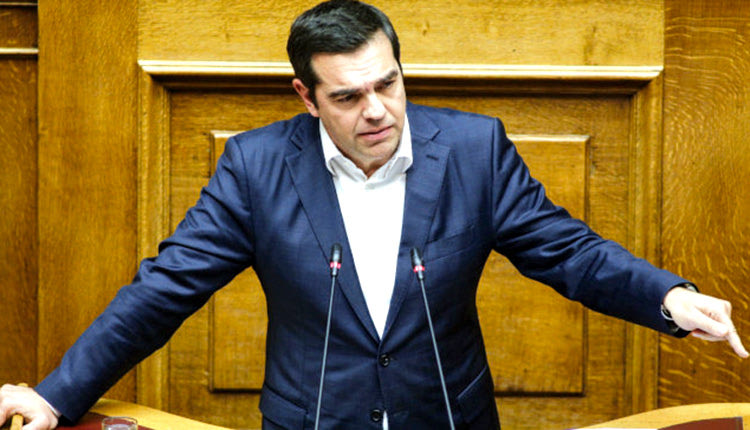 ο επικεφαλής της αξιωματικής αντιπολίτευσης Αλέξης Τσίπρας.