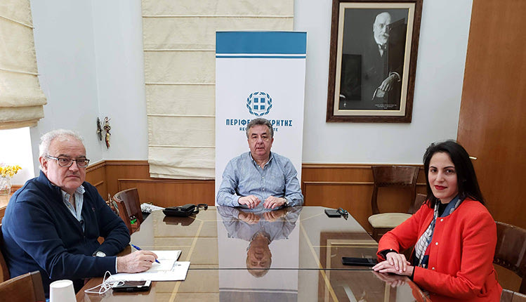 Από τη συνάντηση στην Περιφέρεια Κρήτης