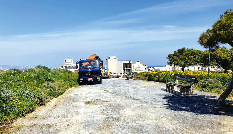 H παρέμβαση στα ενετικά τείχη