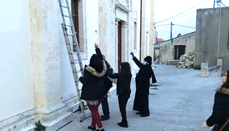 Εκπλήρωσαν το τάμα και έζωσαν τον Άγιο Μηνά Επισκοπής