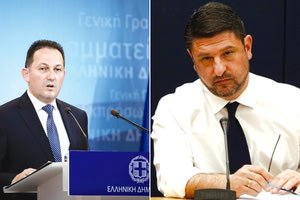 Οι κ.κ. Πέτσας και Χαρδαλιάς