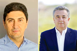 ο υφυπουργός Αθλητισμού, Λευτέρης Αυγενάκης και ο περιφερειάρχης Σταύρος Αρναουτάκης