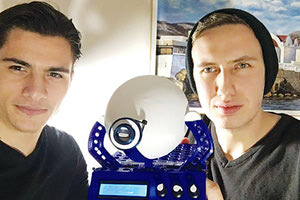 Ο Σωτήρης Καλαϊτζάκης και ο Γιώργος Πατού φοιτητές του Τμήματος Μηχανολογίας του Ελληνικού Μεσογειακού Πανεπιστημίου σχεδίασαν και εκτύπωσαν τρισδιάστατα έναν πλήρως λειτουργικό αναπνευστήρα στο σπίτι τους.