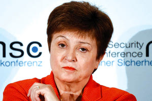 η επικεφαλής του ΔΝΤ, Κρισταλίνα Γκεοργκίεβα