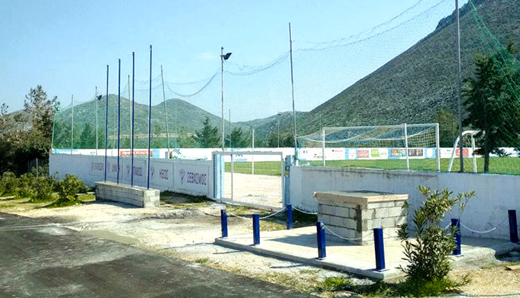 Το γήπεδο της Δαμάστας, όπου γίνονται έργα