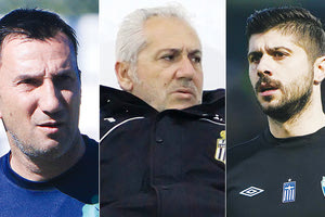 Κώστας Φρατζέσκος με το Μύρωνα και το γιου του Μιχάλη Σηφάκη