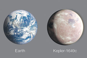 Ο εξωπλανήτης Kepler-1649c ένας βραχώδης εξωπλανήτης που φαίνεται να έχει μεγάλη ομοιότητα με τη Γη από άποψη μεγέθους και θερμοκρασίας
