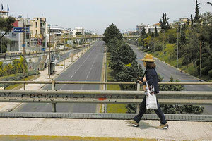 Ελλάδα άδειοι δρόμοι λόγω κοροναϊού