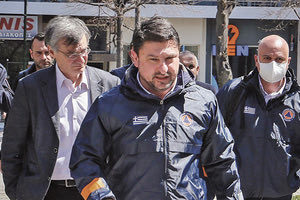 Στην περιοχή βρέθηκε χθες ο υφυπουργός Πολιτικής Προστασίας, κ. Νίκος Χαρδαλιάς