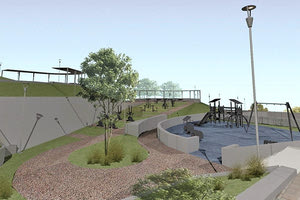 διαμόρφωση ενός μεγάλου κοινόχρηστου χώρου στη Νέα Αλικαρνασσό