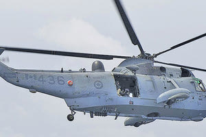 ελικόπτερο Σικόρσκι CH 124 Sea King που απονηώθηκε από την καναδική φρεγάτα