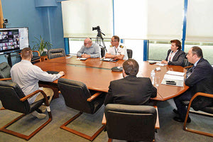 O υπουργός Γιάννης Πλακιωτάκης στη διάρκεια χθεσινής τηλεσυνέντευξης