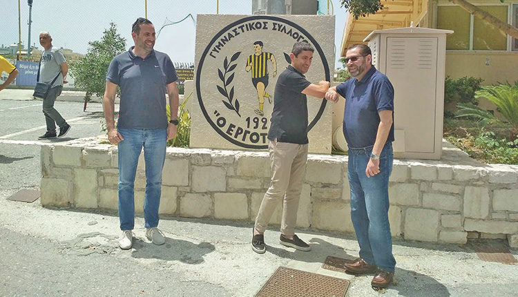 Στο Μαρτινέγκο με τους κ. Στειακάκη, Τουντζάρη ο υφυπουργός Αθλητισμού, Λευτέρης Αυγενάκης
