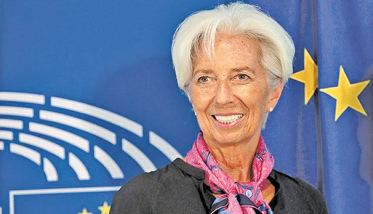 Η πρόεδρος της Ευρωπαϊκής Κεντρικής Τράπεζας (ΕΚΤ), Κριστίν Λαγκάρντ