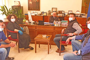 Συνάντηση με τον δήμαρχο Ηρακλείου