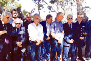 αρχιερατικό μνημόσυνο,  στη μνήμη των 62 Μαρτύρων που εκτελέστηκαν την περίοδο της γερμανικής Κατοχής στο εκκλησάκι των Αγίων Πάντων, στο Γάζι