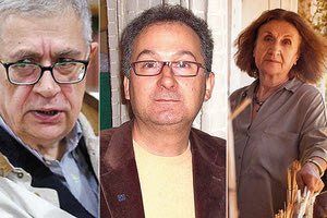 Ο Μιχάλης Ζ. Κοπιδάκης, ο Γιώργος Παπαδάκης και η Μάρω Δούκα