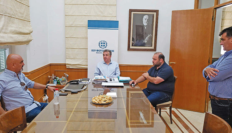 Συνάντηση με τον περιφερειάρχη Κρήτης Σταύρο Αρναουτάκη είχε χθες η διοίκηση της Επισκοπής Ρεθύμνου
