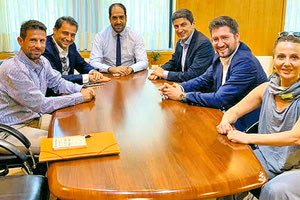 Από την υπογραφή της απόφασης που αφορά στην αντιπλημμυρική προστασία της οδού 16 Μαρτύρων στο Τσαλικάκι