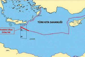 χάρτες που παρουσιάζει η Τουρκία προκειμένου να δημιουργήσει τετελεσμένα στην Ανατολική Μεσόγειο.
