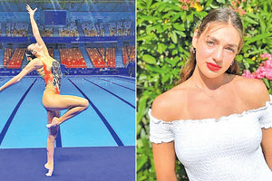 από τα ανερχόμενα αστέρια της ελληνικής καλλιτεχνικής κολύμβησης η Κρυσταλένια Γιαλαμά.