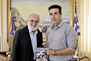 Με τον δήμαρχο Ναυπλίου για τον «Καποδίστρια» ο Γιάννης Σμαραγδής