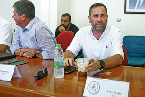 Ο γενικός διευθυντής της ΠΑΕ Εργοτέλης κ. Τουτζάρης στο Δ.Σ. της Σούπερ Λιγκ 2