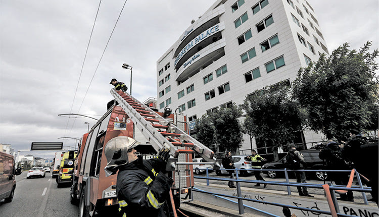 ξενοδοχείο στη λεωφόρο Συγγρού που κάηκε από εμπρησμό