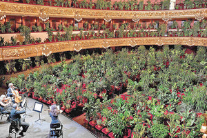 Η Όπερα Liceu της Βαρκελώνης άνοιξε ξανά τις πύλες της τη Δευτέρα, έπειτα από περίπου τρεις μήνες, ωστόσο οι «θεατές» αυτής της συναυλίας ήταν 2.292 φυτά.