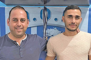 Ο Πήλιος με τον αντιπρόεδρο του Πόρου κ. Μαρκάκη