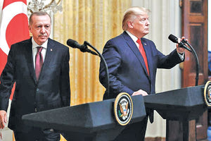 Ο Ντόναλντ Τραμπ και ο Τούρκος πρόεδρος Ρετζέπ Ταγίπ Ερντογάν