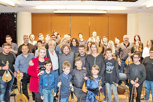 Από επίσκεψη των μαθητών του Μ. Πυροβολάκη στο Μέγαρο Μουσικής