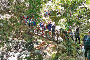 πορεία στο φαράγγι του Αγίου Αντωνίου στην Πατσό