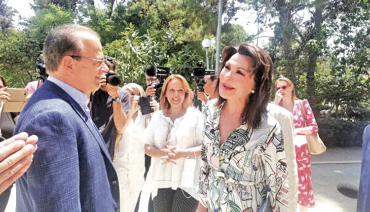 Η κ. Αγγελοπούλου στον δημοτικό κήπο Ρεθύμνου