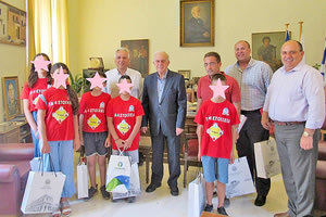 Στη Λότζια οι μαθητές του χρυσού βραβείου στη ρομποτική