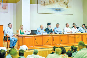 εκδήλωσηπαρουσία του περιφερειάρχη Κρήτης κ. Σταύρου Αρναουτάκη στις Μοίρες για τα έργα τα οποία εντάχθηκαν στο τοπικό πρόγραμμα CLLD/LEADER Μεσσαράς της Αναπτυξιακής Ηρακλείου