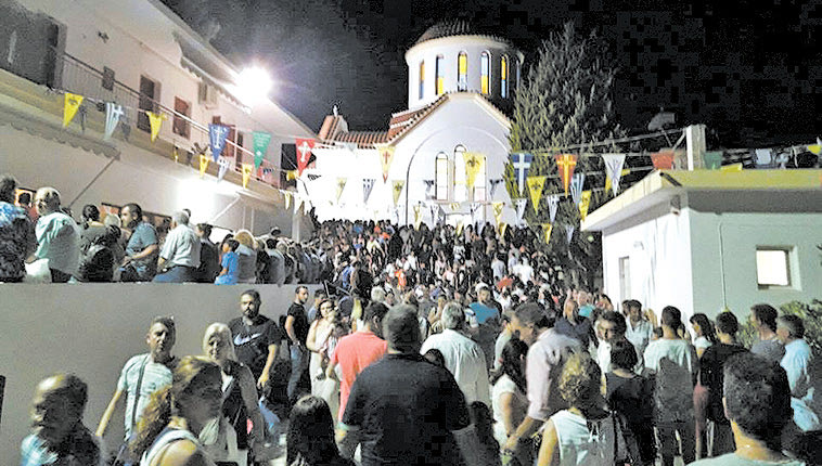 το πανηγυρι της  Αγίας Μαρίνας στην Βόνη